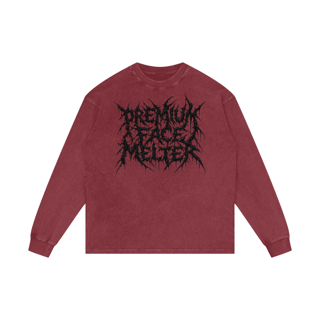 Premium Face Melter Acid Wash Long Sleeve